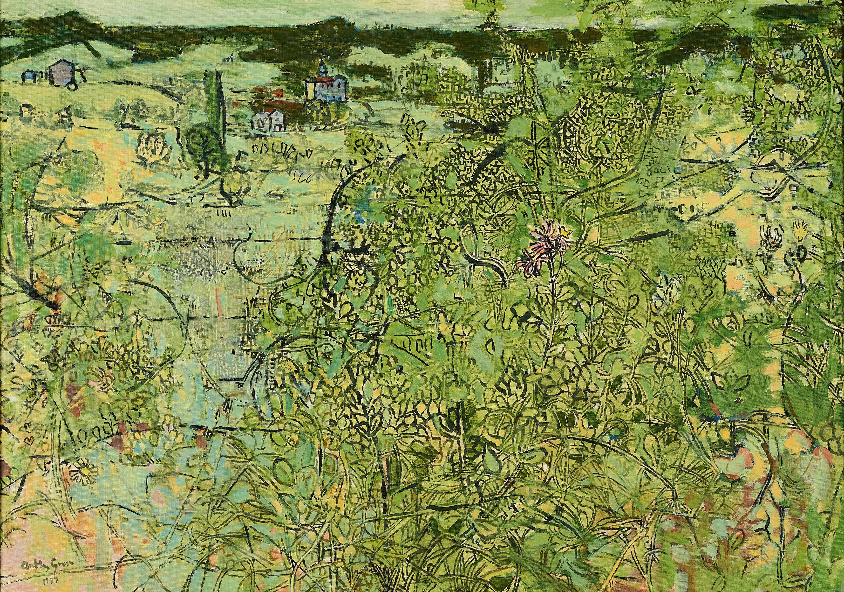 Anthony Gross - Blick auf Le Boulvé.