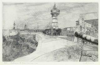 Anthony Gross - Entrance to Dover Harbour (Herdman 4101)