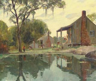 Anthony Thieme - Evening Light on the Suwannee River
