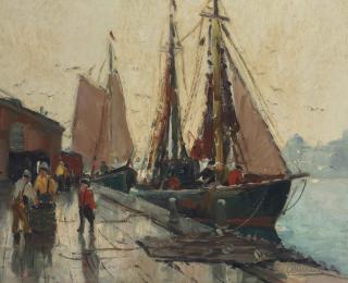 Anthony Thieme - Rockport Dock Scene