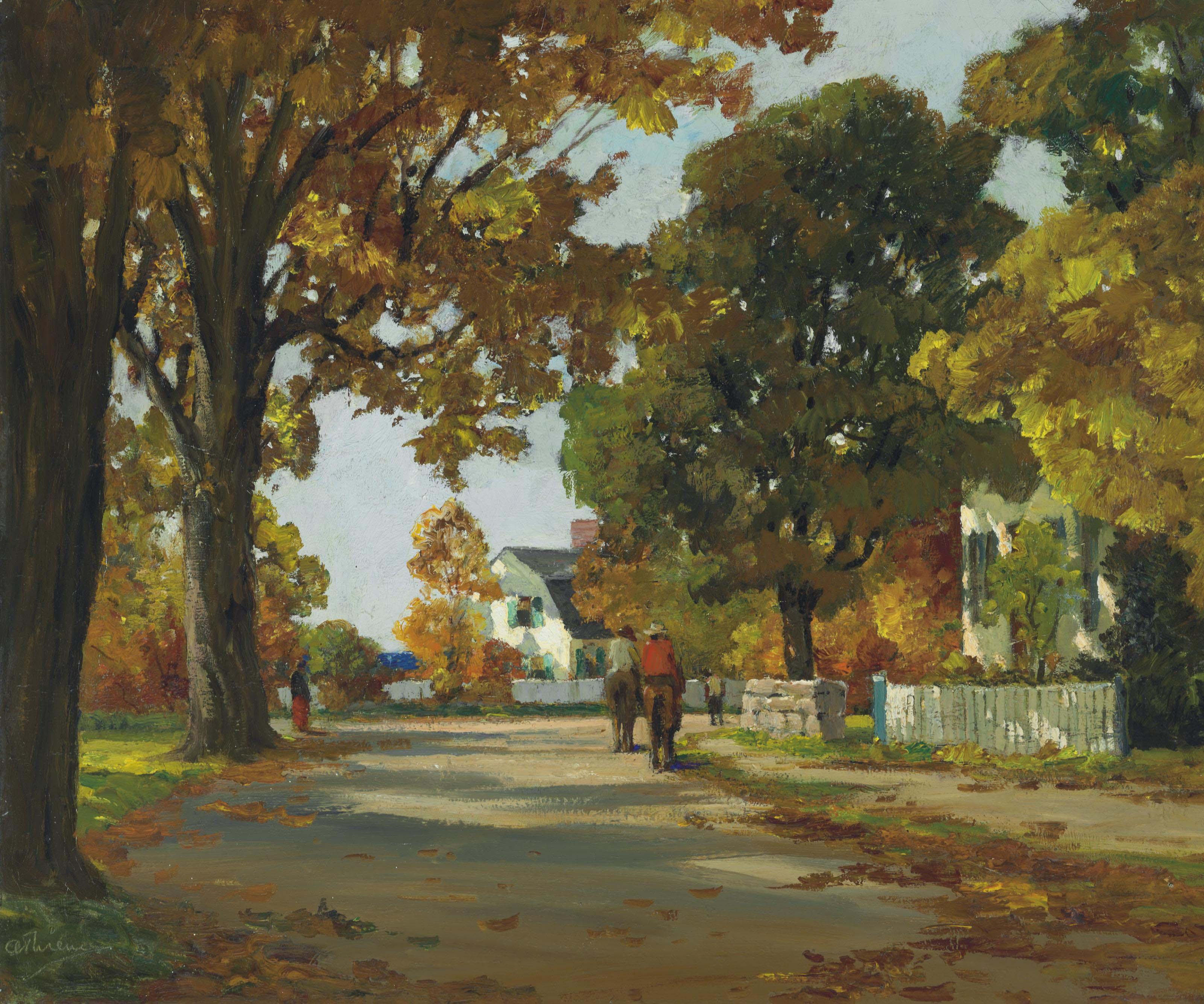 Anthony Thieme - Rockport in Autumn