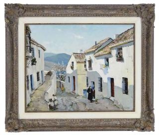 Anthony Thieme - Villagers on the street in Mijas, Spain