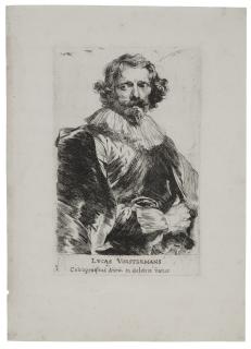 Anthony Van Dyck - Portrait of Lucas Vorsterman I, from: Icones Principum Virorum