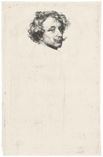 Anthony Van Dyck - Self-Portrait, from: Icones Principum Virorum