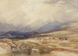 Anthony Vandyke Copley Fielding, P.O.W.S. - A Scottish landscape