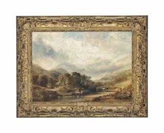 Anthony Vandyke Copley Fielding, P.O.W.S. - A View Of Snowdonia Seen Over Capel Curig