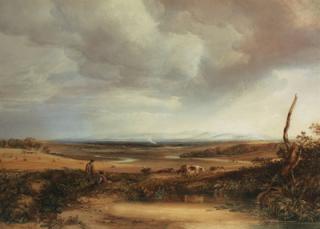 Anthony Vandyke Copley Fielding, P.O.W.S. - Distant view of the Cumberland Hills from Eskdale