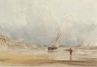 Anthony Vandyke Copley Fielding, P.O.W.S. - Off to the fishing grounds