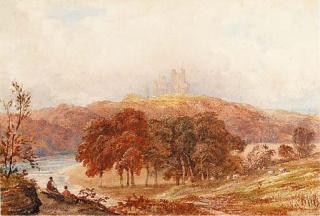 Anthony Vandyke Copley Fielding, P.O.W.S. - Penrhyn castle, Caernarvonshire