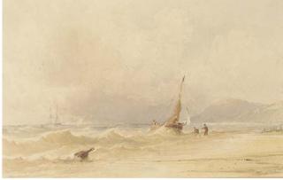 Anthony Vandyke Copley Fielding, P.O.W.S. - Sussex Coast