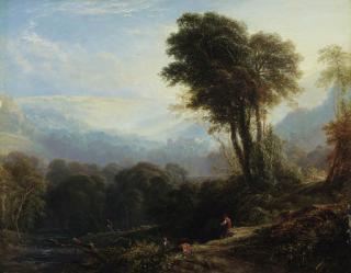 Anthony Vandyke Copley Fielding - Distant View Of Rievaulx Abbey, Near Helmsley, Yorkshire