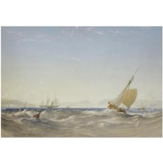 Anthony Vandyke Copley Fielding - Shipping Off The Coast