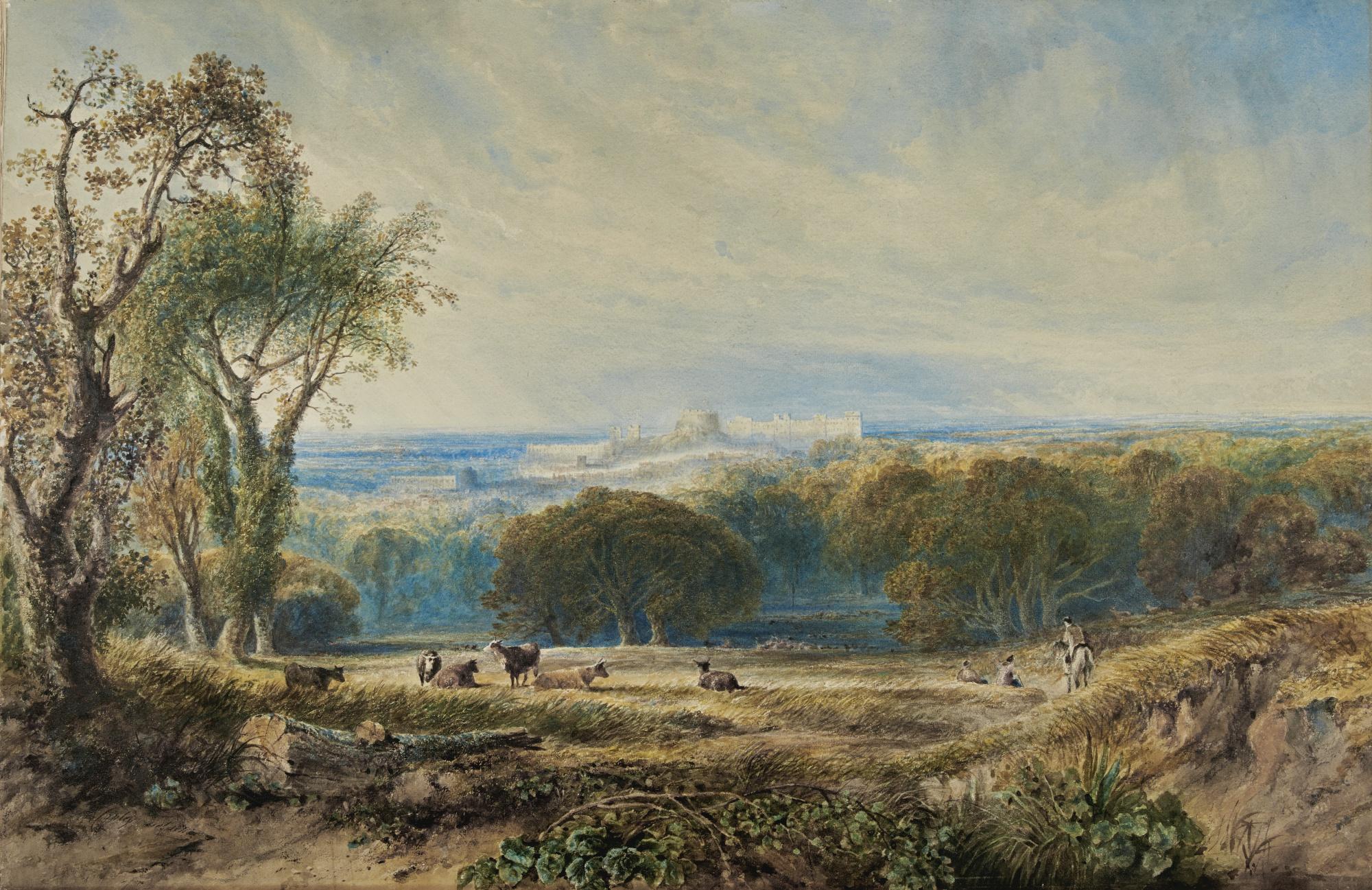 Anthony Vandyke Copley Fielding - Windsor Castle From The Park
