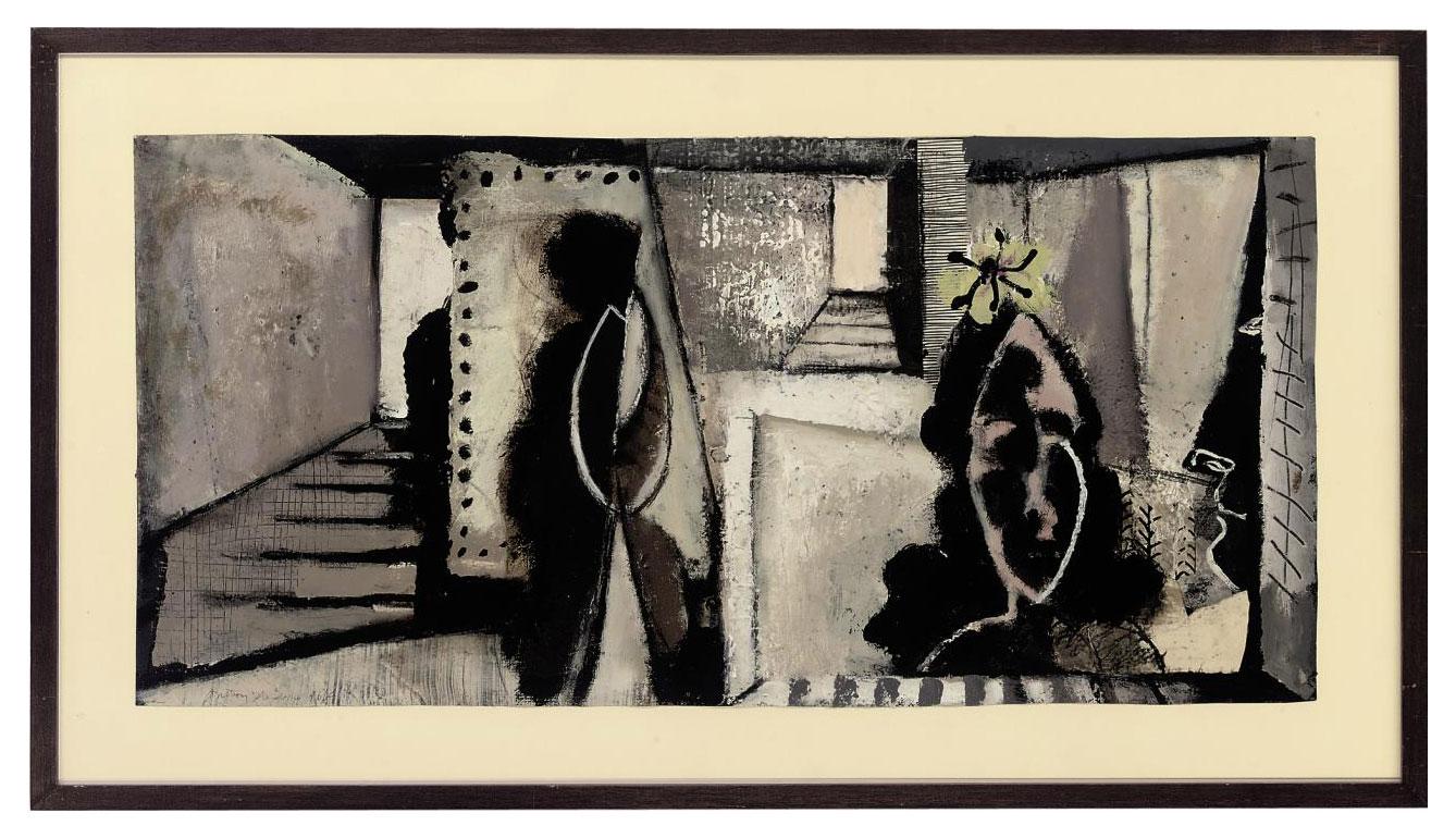 Anthony Whishaw, R.A. - Artist model, painting II