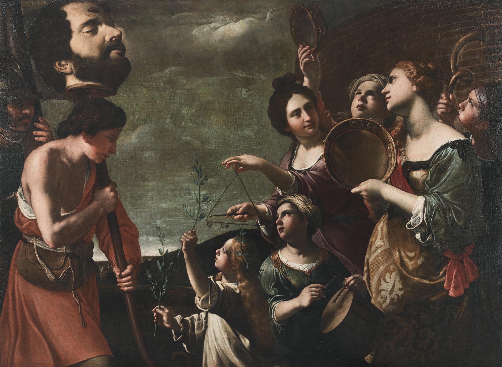 Antiveduto Gramatica - David Returning Triumphant With The Head Of Goliath