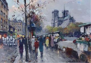 Antoine Blanchard - Bouquinistes de Notre-Dame