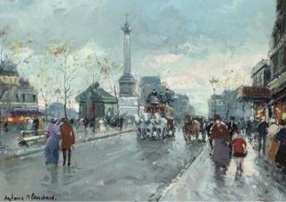 Antoine Blanchard - La Bastille, Paris