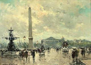 Antoine Blanchard - Place de la Concorde, Paris