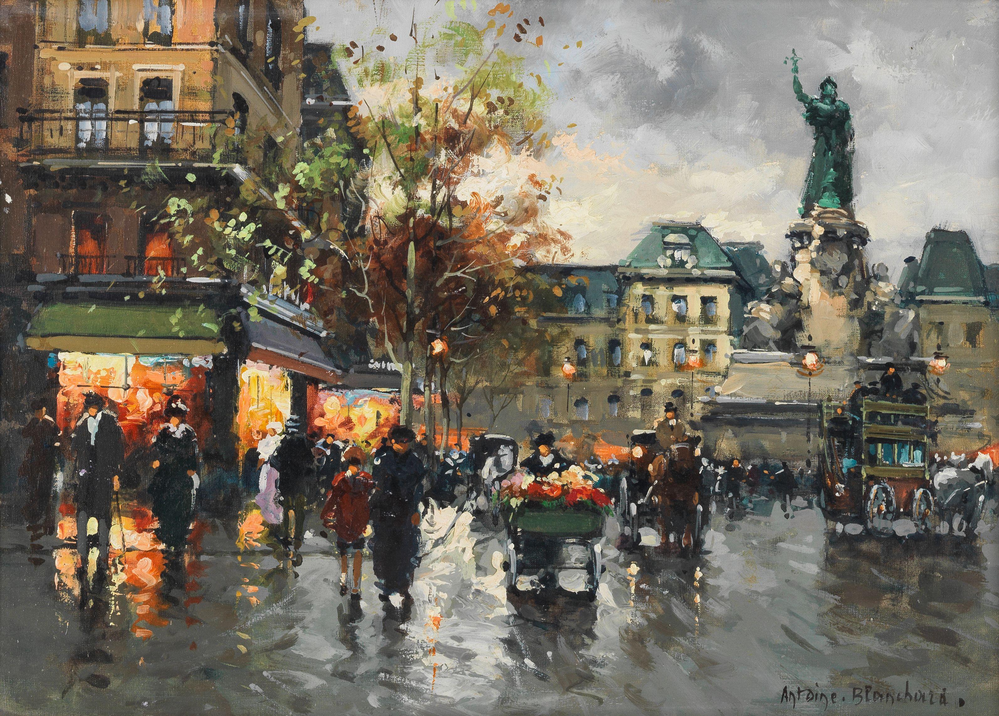 Antoine Blanchard - Place de la République, Paris