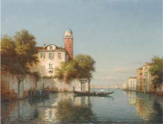 Antoine Bouvard - A Venetian Canal