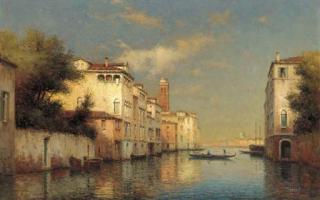 Antoine Bouvard - A Venetian canal