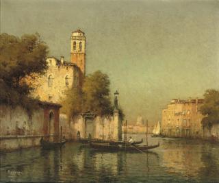 Antoine Bouvard - Along A Venetian Canal