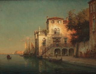 Antoine Bouvard - Sunset, Venice