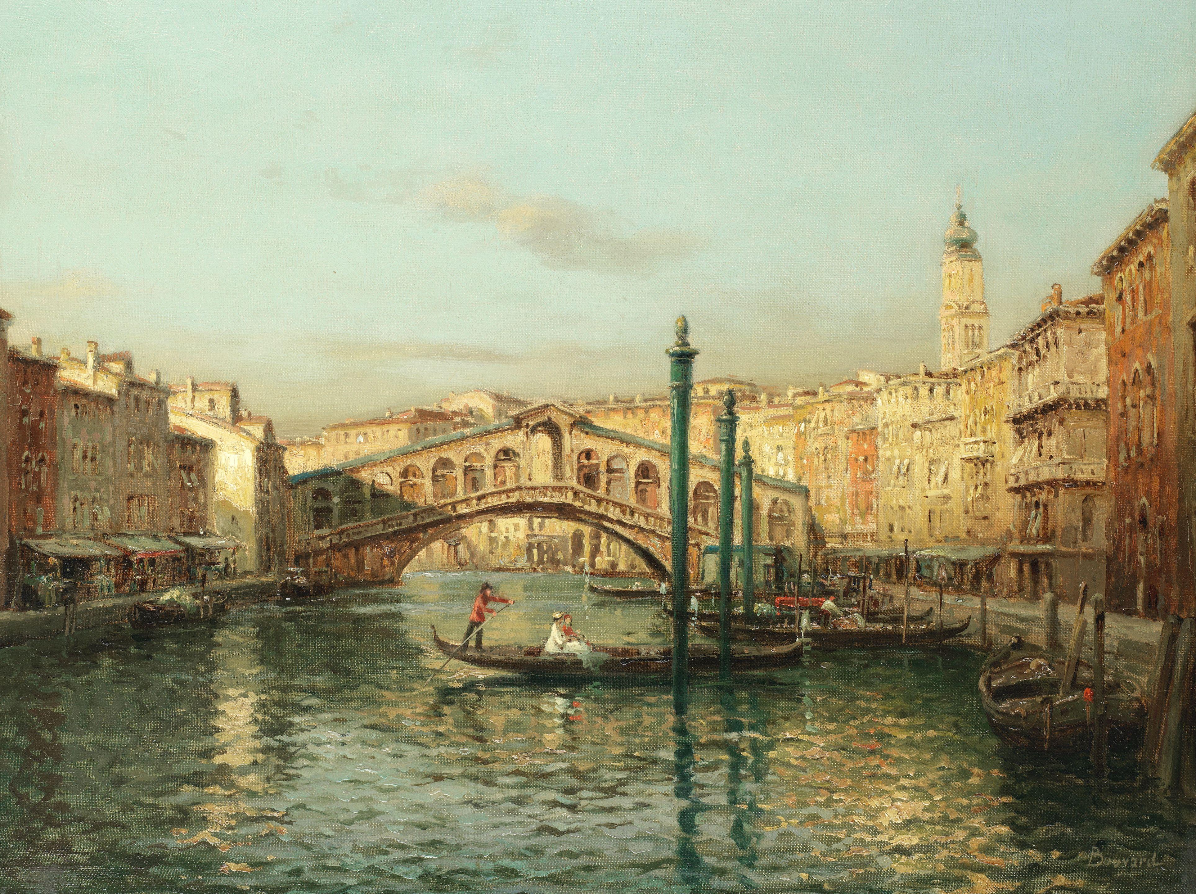 Antoine Bouvard - The Rialto Bridge, Venice