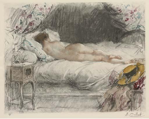 Antoine Calbet - A pair of sleeping nudes
