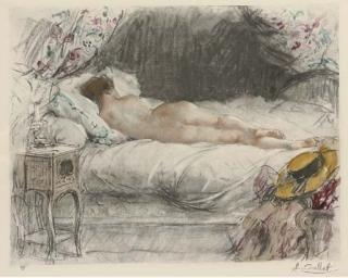 Antoine Calbet - A pair of sleeping nudes