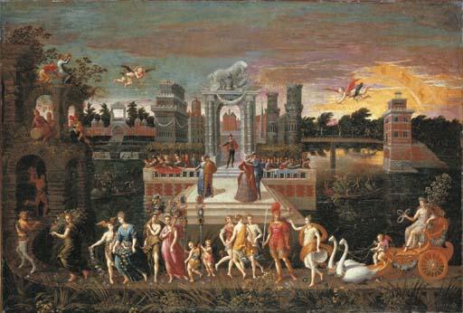 Antoine Caron - An Allegory of the Triumph of Spring