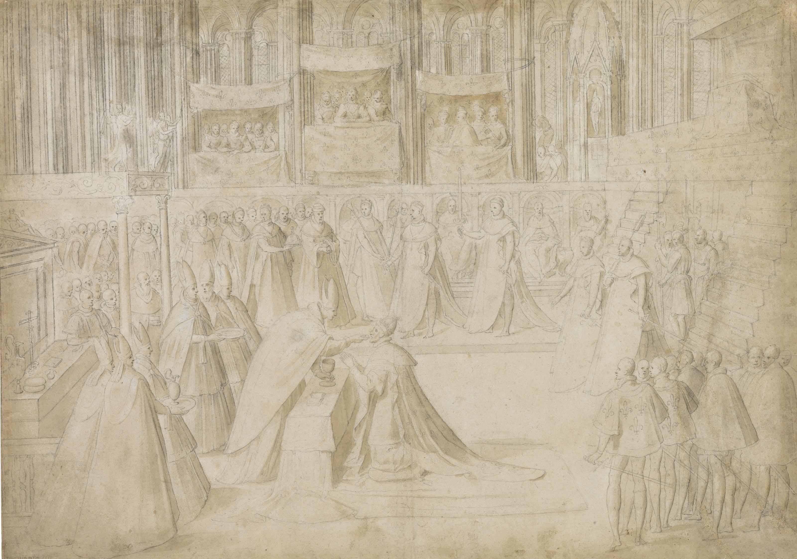 Antoine Caron - The Coronation Of King Henri III At Reims