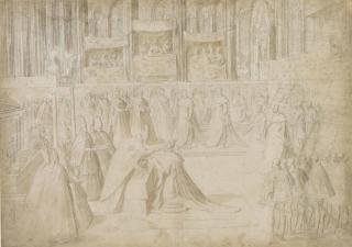 Antoine Caron - The Coronation Of King Henri III At Reims