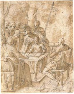 Antoine Caron - The young King learning the Arts