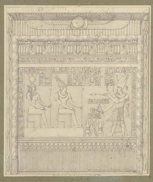 Antoine Cécile - \'Décoration intérieure des deux murs d\'entrecolonnement de l\'édifice est du temple de l\'île de Philae\': un épisode du rituel divin journalier avec un roi ptolémaïque purifiant des offrandes alimentaires devant Osiris et Isis