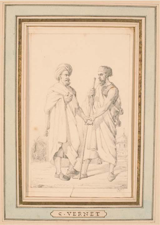 Antoine-Charles-Horace Vernet - Deux Arabes se saluant