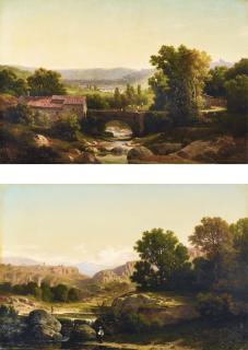 Antoine-Claude Ponthus-Cinier - Landscapes Of The Region Of Lyon