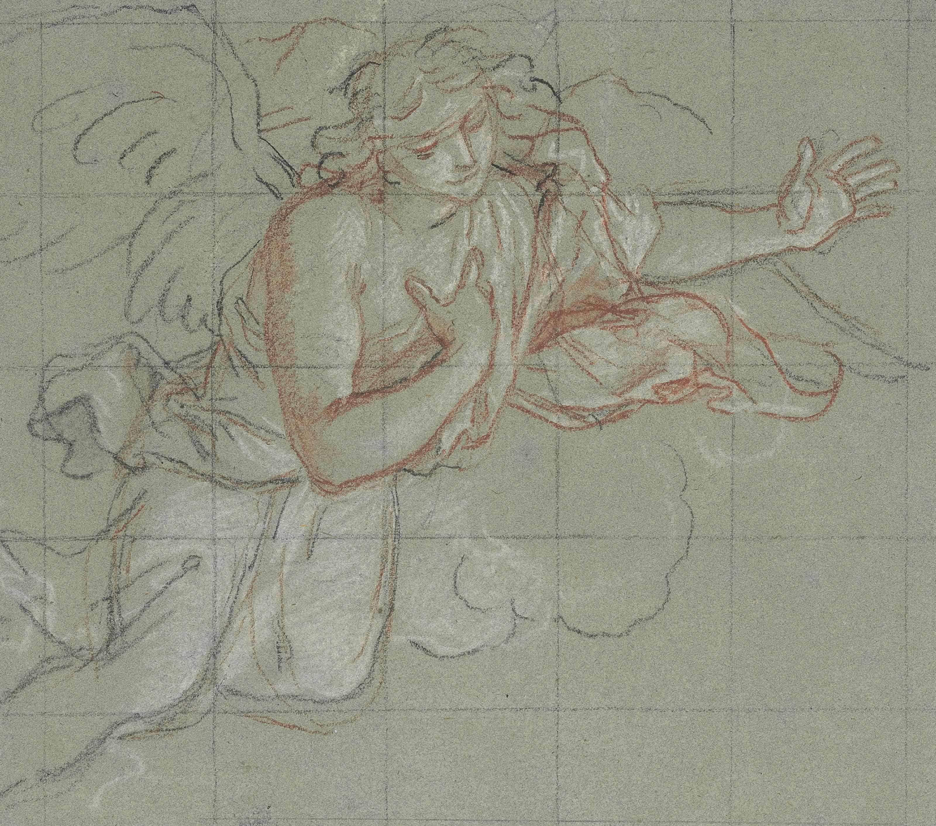 Antoine Coypel - An Angel In The Clouds