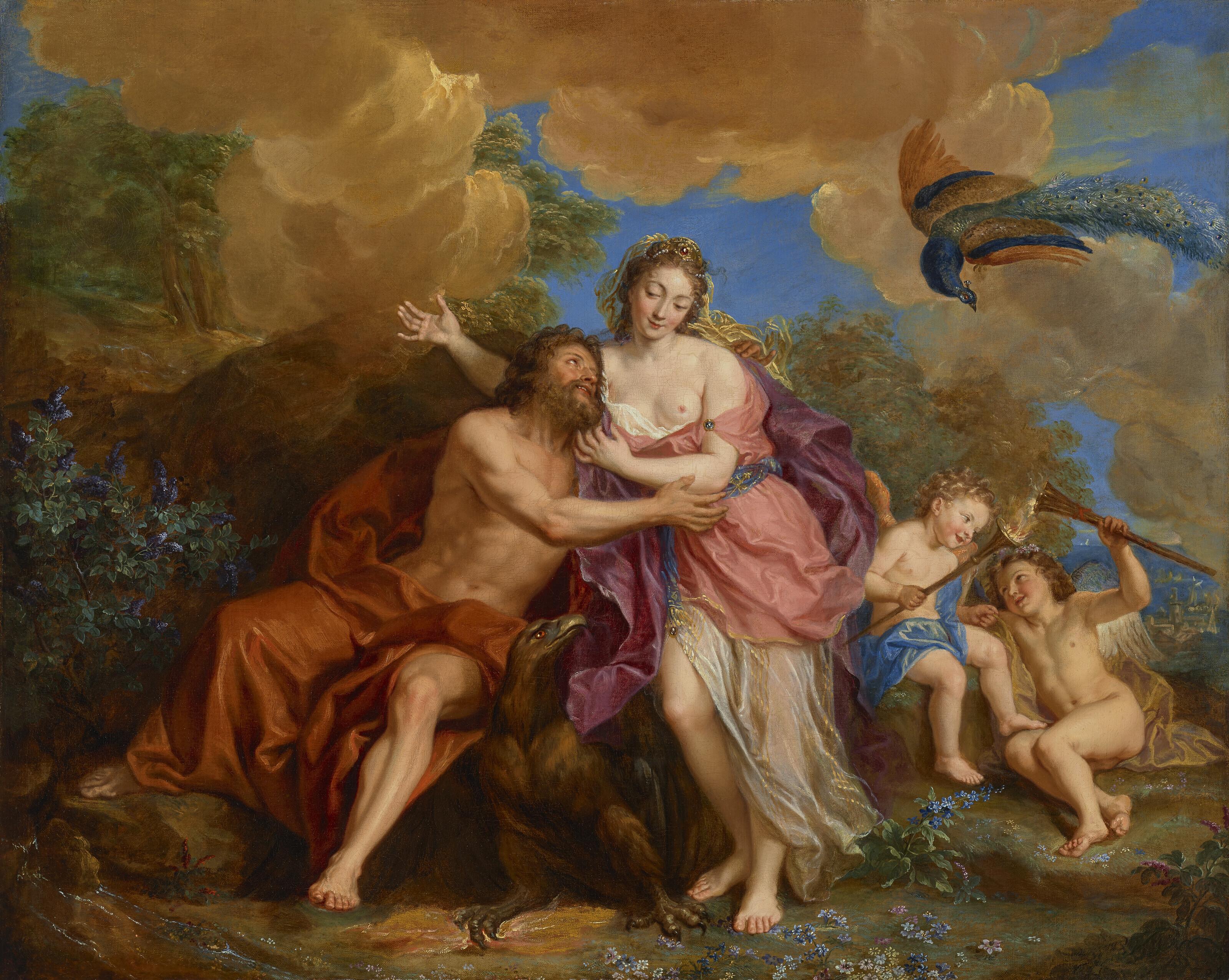 Antoine Coypel - Jupiter and Juno on Mount Ida: \'La ceinture de Vénus\'