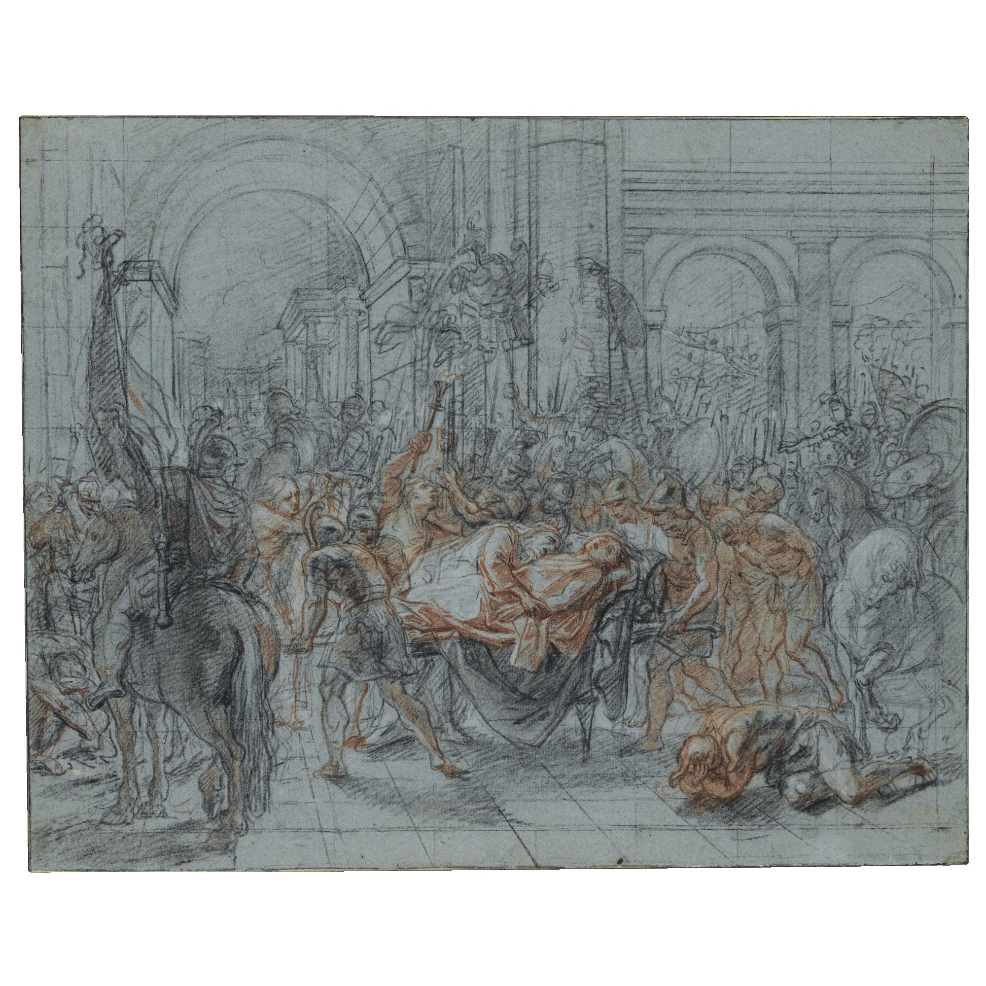 Antoine Coypel - Study For The Funeral Of Pallas