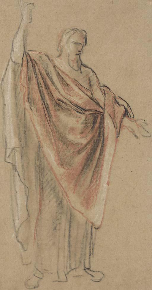 Antoine Coypel - Une figure debout, le bras gauche levé