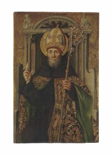 Antoine de Lonhy - Saint Augustine Enthroned