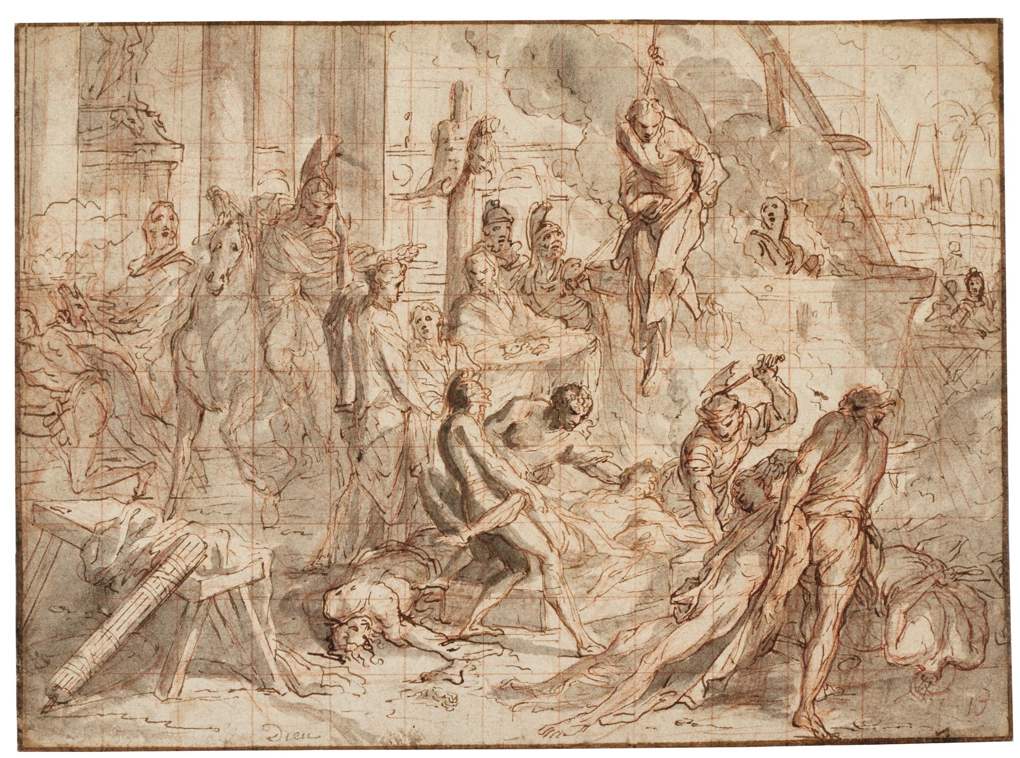 Antoine Dieu - Study For The Martyrdom Of The Seven Maccabees Brothers
