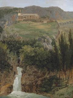 Antoine-Félix Boisselier Le Jeune - Vue d  ’un monastère bénédictin à   Subiaco