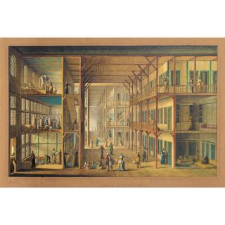 Antoine-Ignace Melling - Intérieur D\'Une Partie Du Harem Du Grand Seigneurantoine-Ignace Melling ; Inside The Harem Of The Sultan ; Watercolour And Ink Heightened With White Gouache ; Probably Exhibited In The 1808 Paris Salon ; Unframed