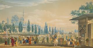 Antoine-Ignace Melling - Procession en l’honneur d’un mariage turc