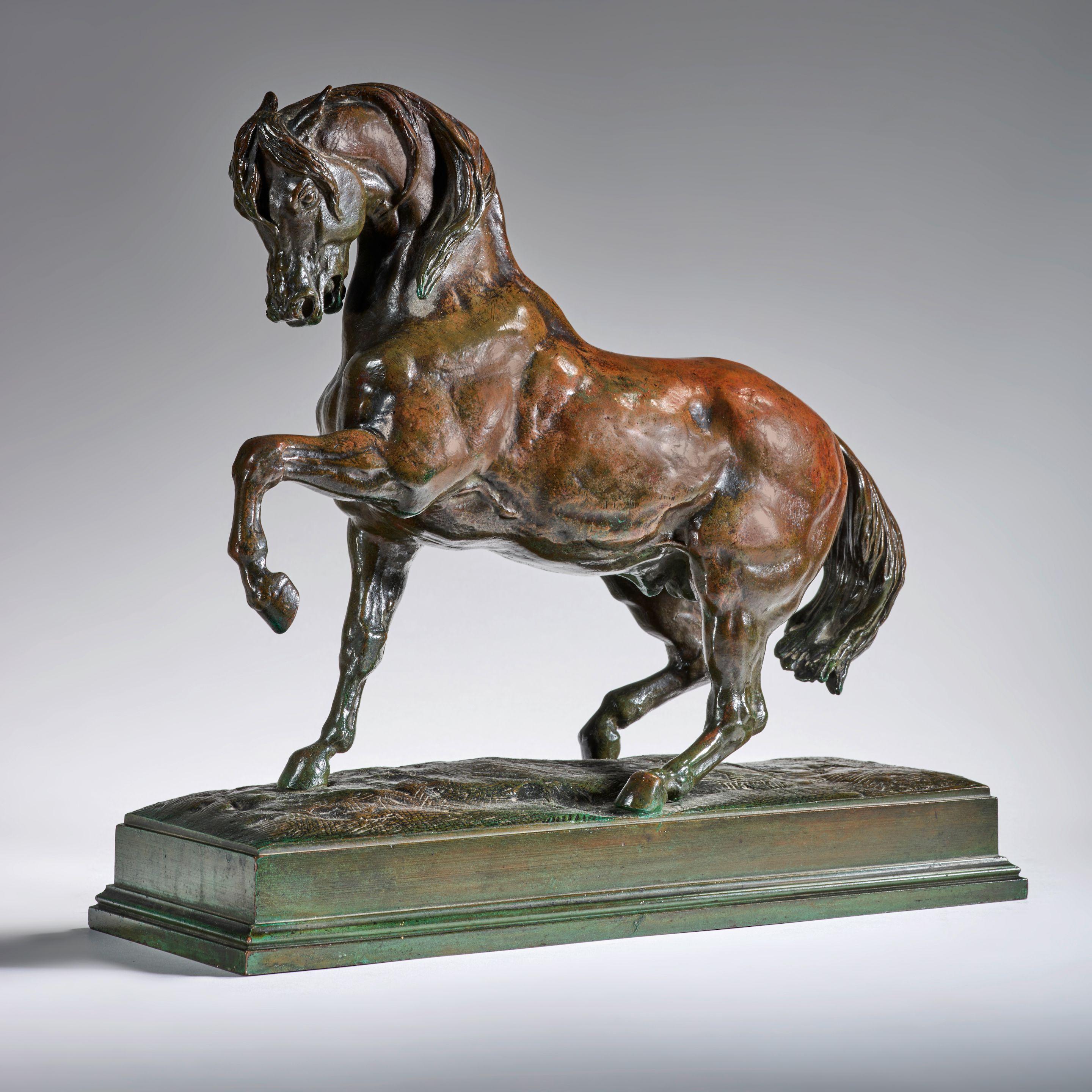 Antoine-Louis Barye - Cheval Turc N°2, antérieur gauche levé