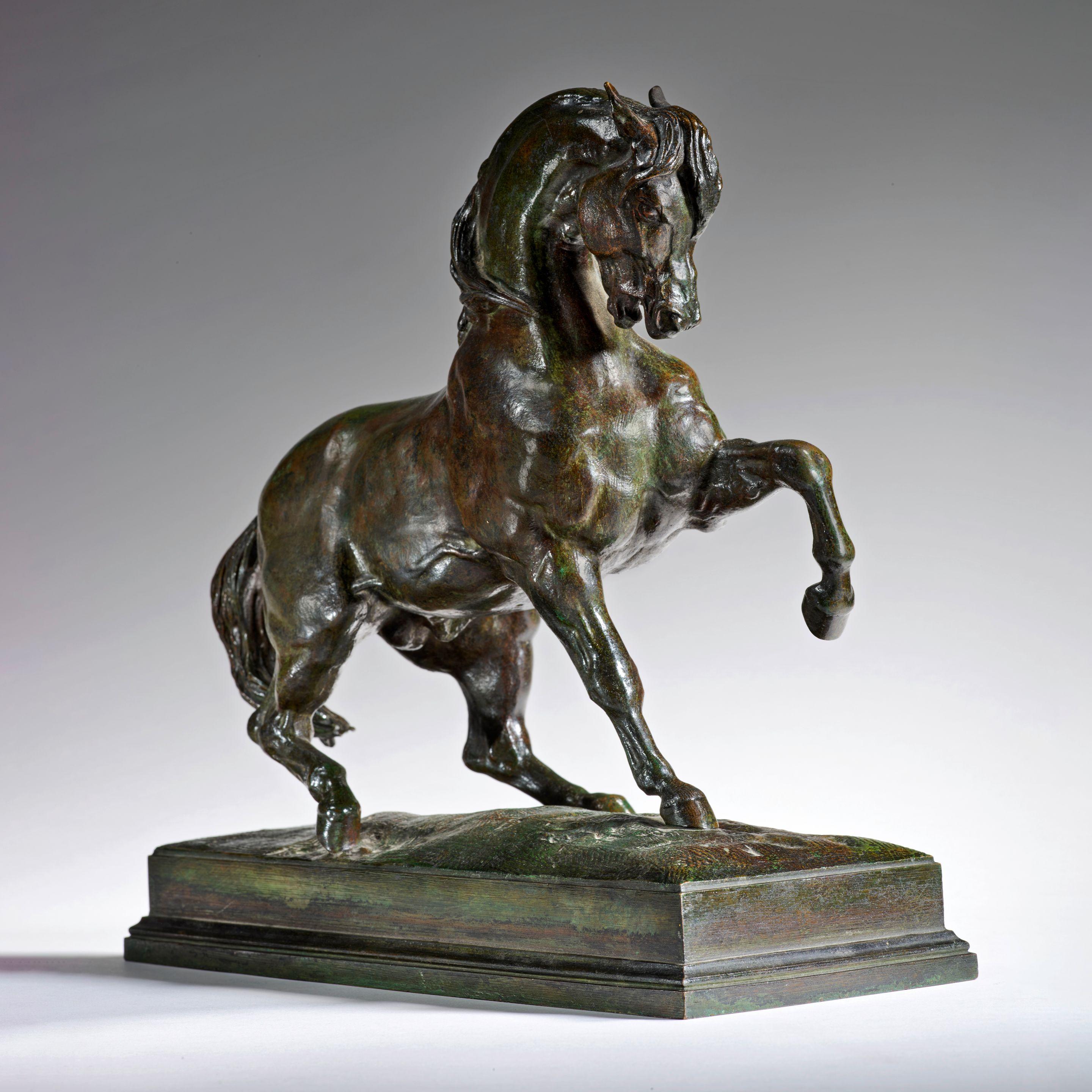 Antoine-Louis Barye - Cheval Turc N°2, antérieur gauche levé
