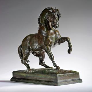 Antoine-Louis Barye - Cheval Turc N°2, antérieur gauche levé