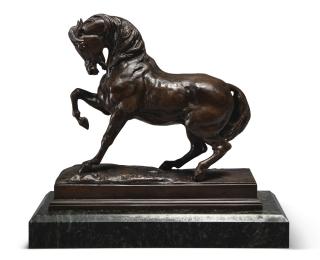 Antoine-Louis Barye - Cheval Turc No. 2 (Antérieur Droit Levé, Terrasse Carrée) (Turkish Horse No. 2)